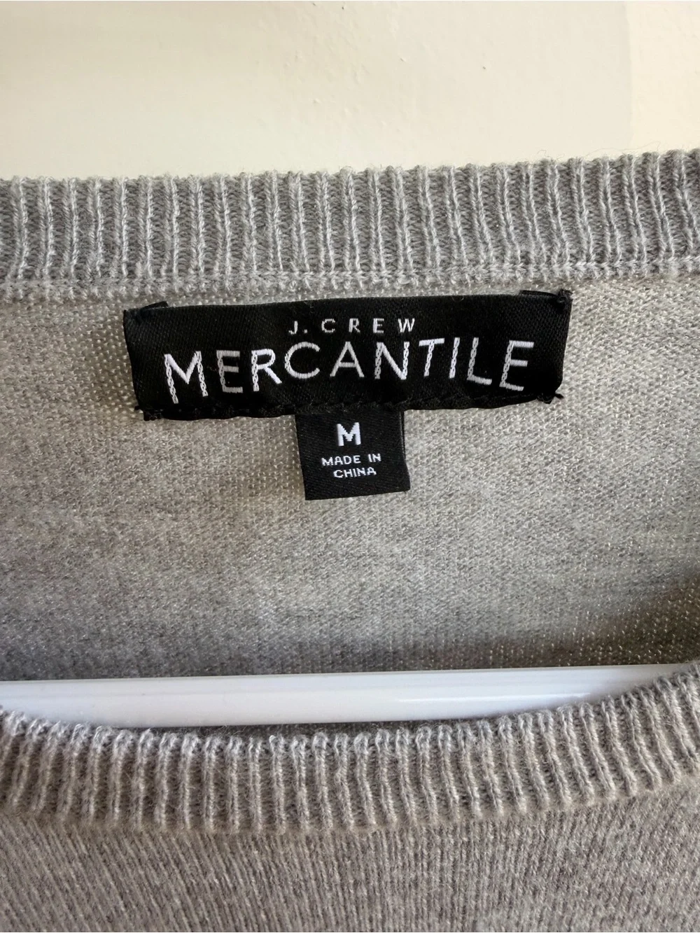 J. Crew Light Grey Crewneck Sweater